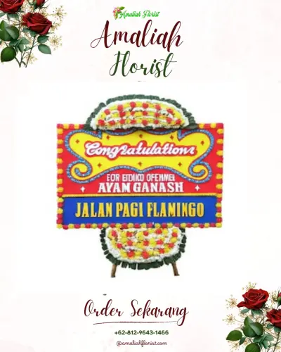 Bunga Papan Congratulation di Delik